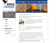 Tablet Screenshot of eaglescaffolding.com
